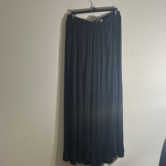 Anthropologie Dresses & Skirts - Anthropologie Black Pleated Maxi Skirt Sz M | Minimalist NWOT